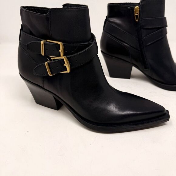 Dolce Vita Ramone Black Pointed Toe Western Boots Booties Size 7 - Picture 2 of 9